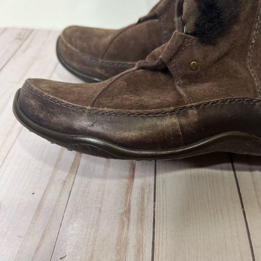 The North Face Abby III Brown Suede Leather Primaloft Boots - Picture 6 of 11